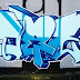 Blue Elegant Graffiti Style