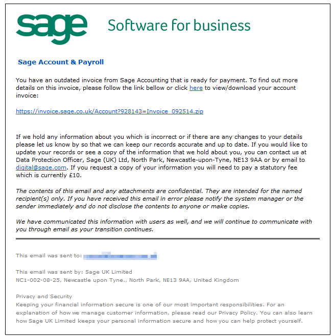 Dynamoo s Blog Malware spam RBS BACS Transfer Sage 
