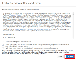 adsense youtube accept terms