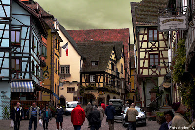 riquewihr, liten fransk by, stad, idyllisk, idyll, small french village, stad, idyllic, medeltidsby, medeltidsstad, stadsmur, borg, medieval town, medieval village, city wall, disneyland look-a-like, alsace, elsass, ribeauville