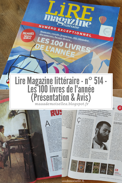 Lire Magazine littéraire - n° 514 - Les 100 livres de l'année (Présentation & Avis)