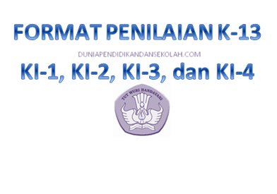 Contoh Format penilaian untuk KI-1, KI-2, KI-3 dan KI-4 SD