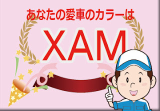 日産 ＸＡＭ ブリリアントホワイトパール Χ ダイヤモンドブラック ２トーン　ボディーカラー　色番号　カラーコード