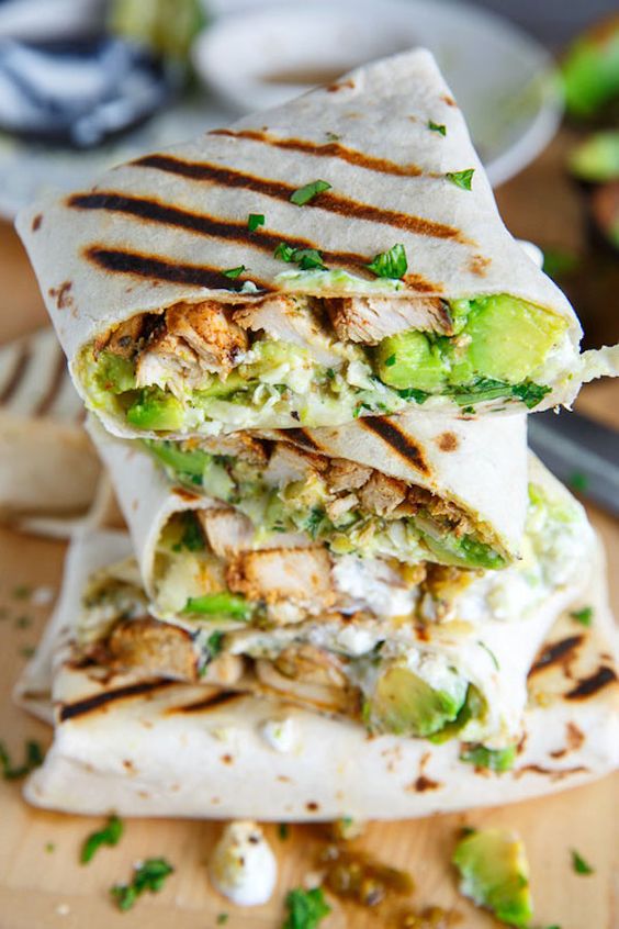 This Chicken Avocado Burrito recipe makes for the perfect meal prep lunch.
