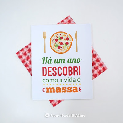 poster personalizado pizzaria festa decoracao