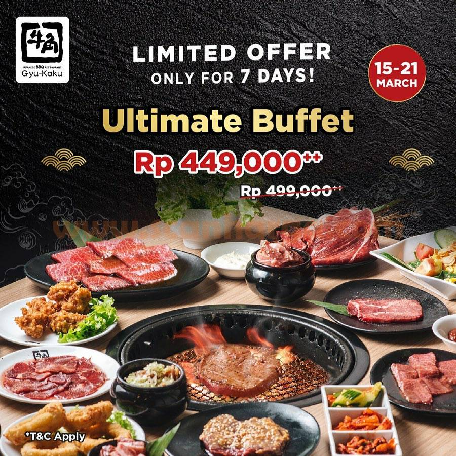 GYUKAKU Promo Menu ULTIMATE BUFFET harga Spesial Hanya Rp 449.000++