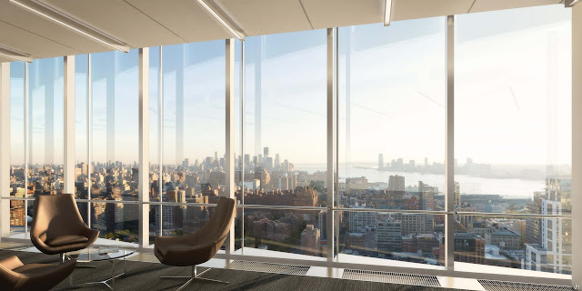 Picture of the view of Lower Manhattan from the offices in south tower