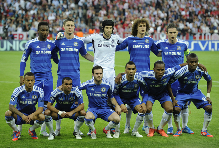 The Chelsea Players Celebrate Champions League 2012 ...