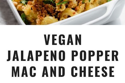   Vegan jalapeno popper mac and cheese
