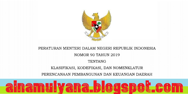  Permendagri Nomor 90 Tahun 2019