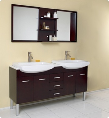 Bathroom double sink idea