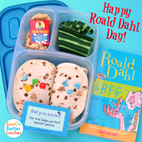 Roald Dahl Day bento school lunch by BentOnBetterLunches