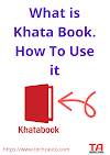 What is Khata Book App is and How to Use Khata Book App | TechzAuto 2020