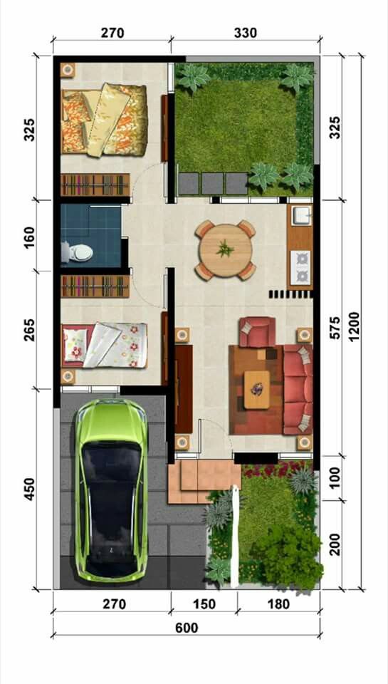 type 36 pengertian denah harga