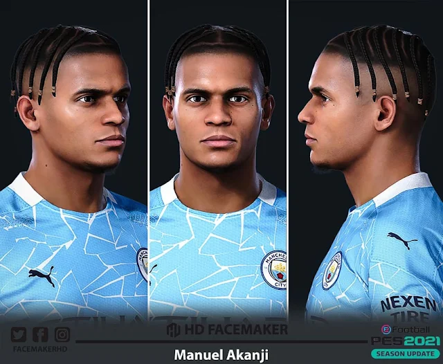 Manuel Akanji Face For eFootball PES 2021