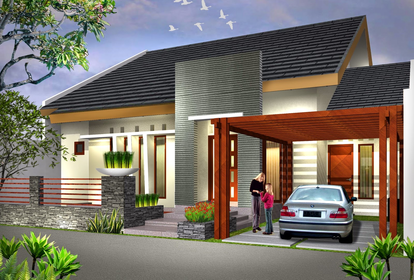  Desain Rumah Minimalis Modern Lengkap Gambar Desain 