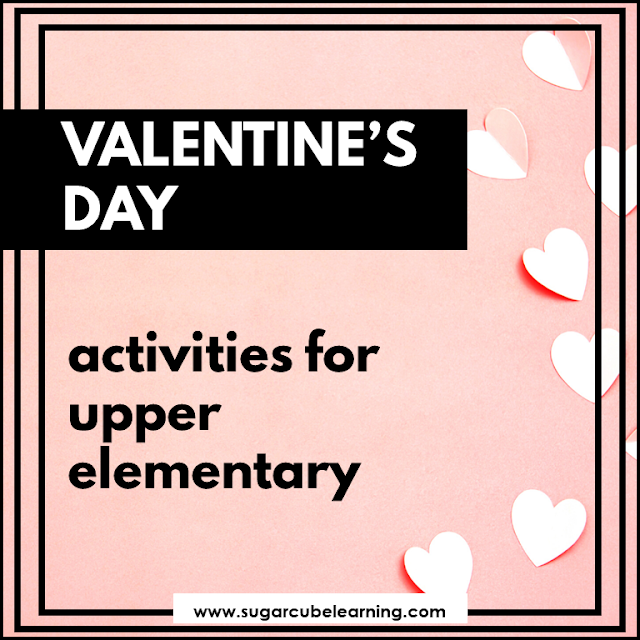 pink heart photo "Valentine's Day activities for upper elementary"