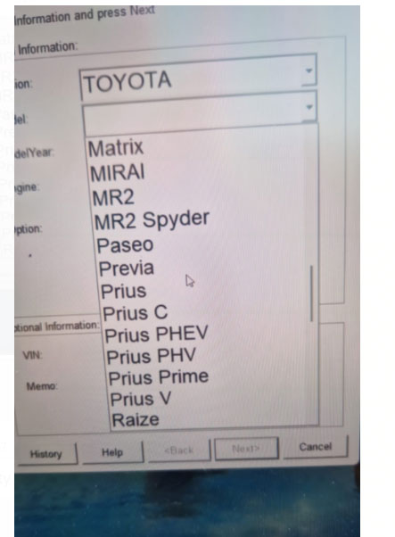 VXDIAG Techstream Cannot Find Toyota Proace 2020