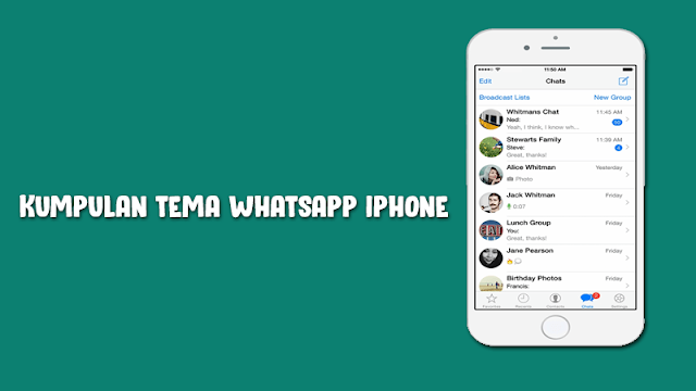 8 Download Tema WhatsApp iPhone untuk Android (GRATIS)