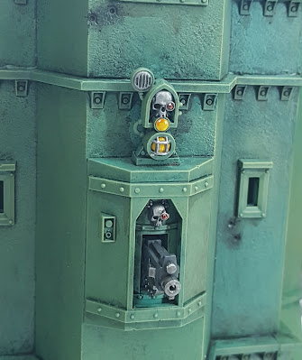 Converting Castle Grayskull from a Warhammer 40 Imperial Bastion with 3d printing.