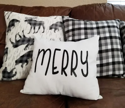 DIY Plaid Christmas Pillows - A Wonderful Thought