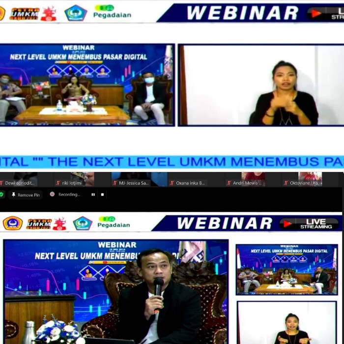 STIE Petra Bitung Webinar UMKM