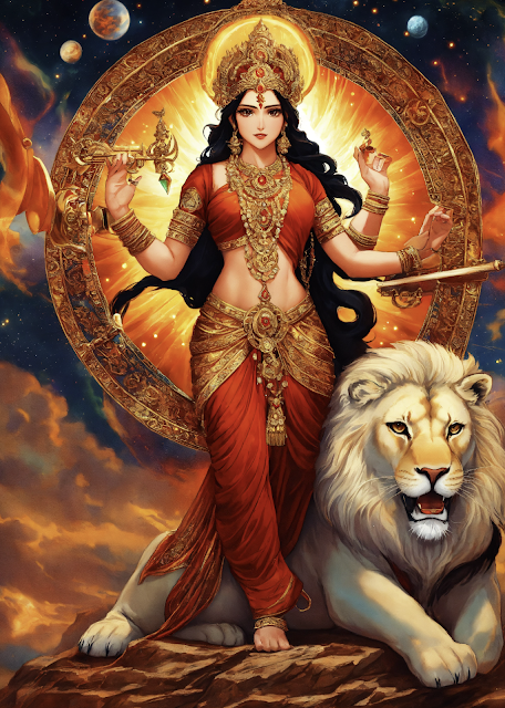 Durga et le lion