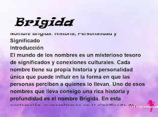 significado del nombre Brigida