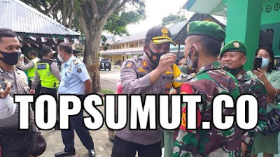 HUT - 75 Tahun TNI.Jajaran Polres Samosir Beri Kejutan Di Hari Bahagia