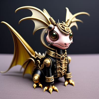 Steampunk Dragon Statue Miniature 3D amazingwallpapersa blogspot com (12)
