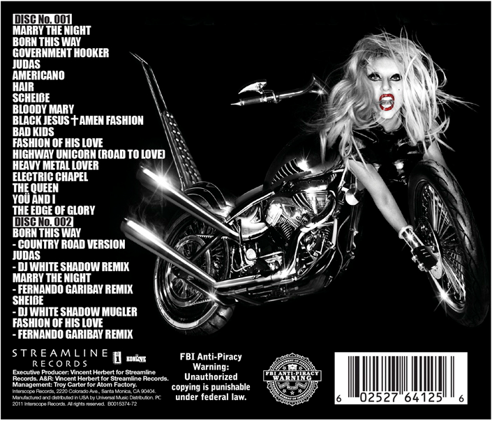 lady gaga born this way special edition album cover. images First Look: Lady Gaga