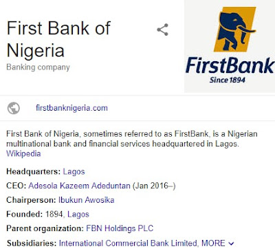 First Bank Internet Login & Mobile Banking App - 1st Bank ATM Locations in Nigeria