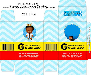 Bebé Jefazo Afro: Cajas para Imprimir Gratis.