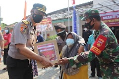 Bakti Sosial Siswa Sespim Polri-TNI Sinergi di Bandarharjo Semarang Sasar Warga Terdampak Covid-19