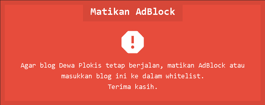 Cara Memasang Anti Adblock killer di Blogger blogspot