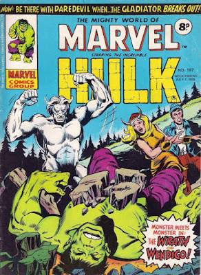 Mighty World of Marvel #197, Hulk vs Wendigo