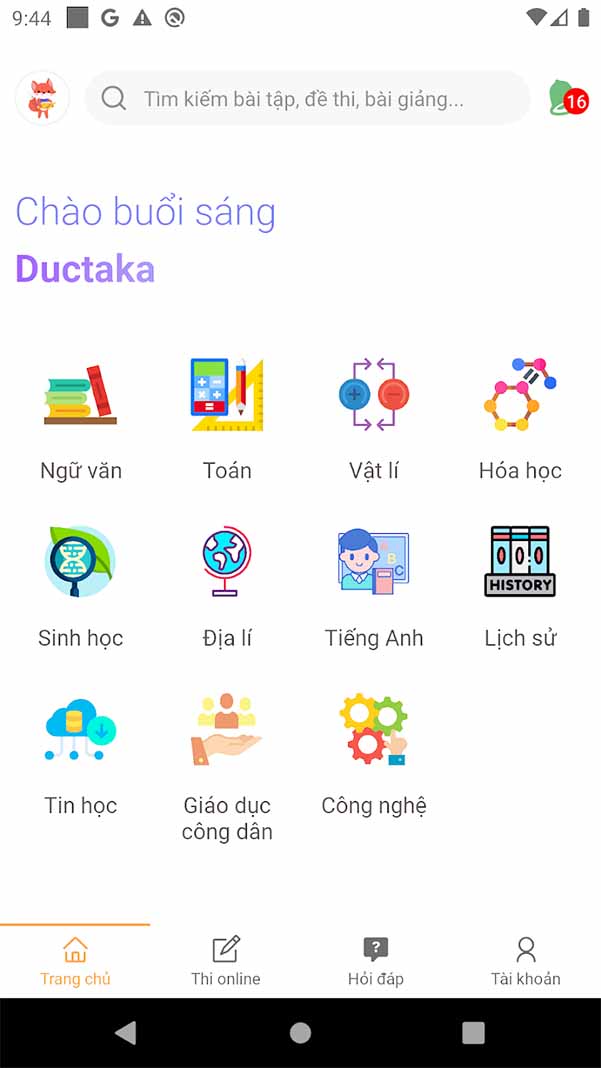 Tải app VietJack APK học, thi online trên điện thoại, máy tính a3
