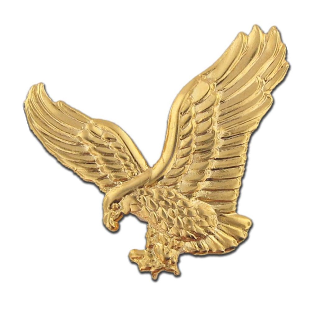 Soaring American Gold Eagle Jewelry Lapel Pin...