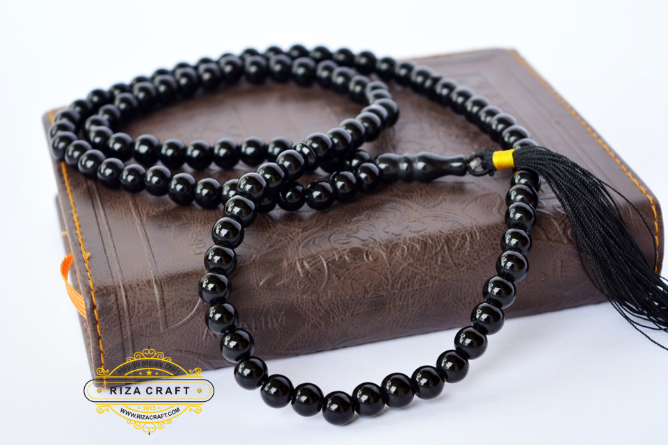 Tasbih Batu Akik Hitam  Onyx  99 Butir Rp 250 000 Jual 
