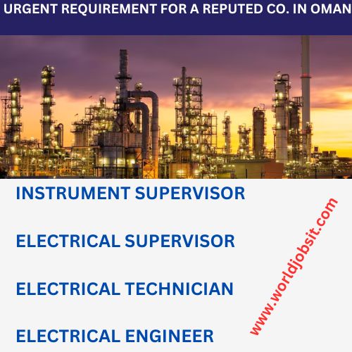 URGENT REQUIREMENT FOR A REPUTED CO. IN OMAN