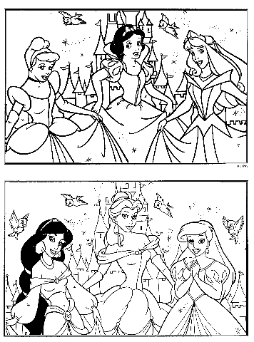 transmissionpress: Disney Princess Coloring Pages