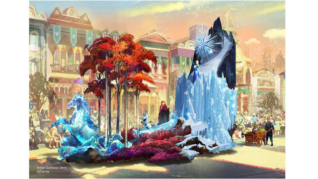 Frozen II Parade Float Concept Art Disneyland Magic Happens