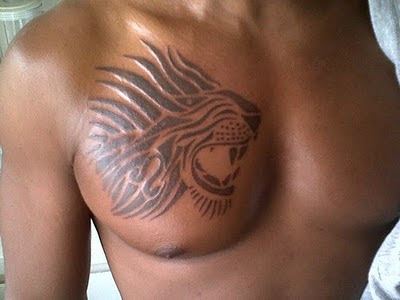 chest tattoo images for men. Cool Lion Tattoo Design and Ideas