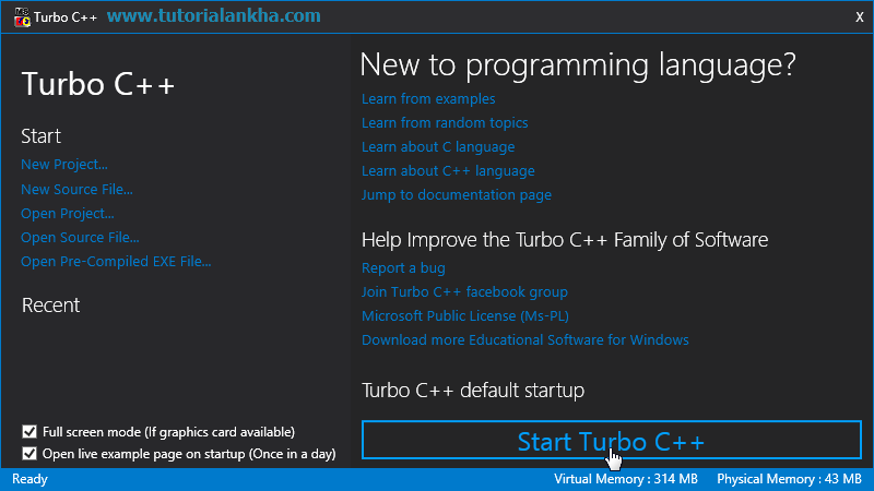 Cara Menginstal Aplikasi C ++ (Turbo)