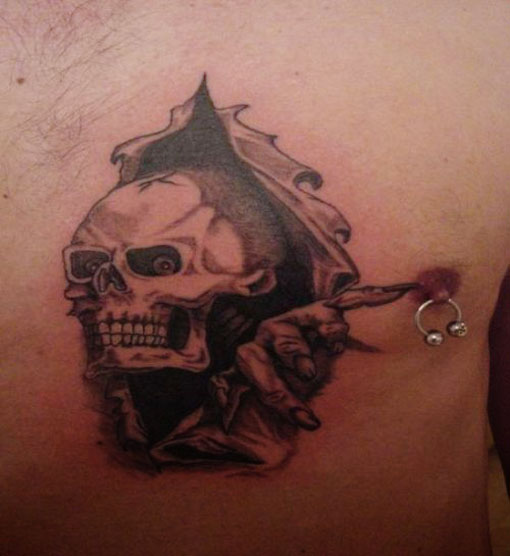 Creepy skull mexican tattoo designs . What makes it less fear provoking is 