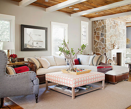 Modern Furniture: 2013 Cottage Living Room Decorating Ideas
