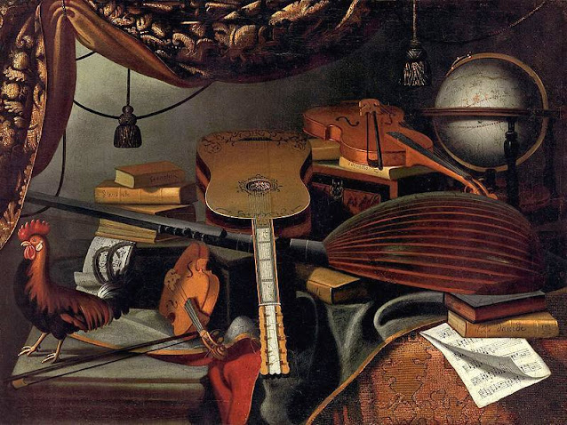 Bartolomeo Bettera (1639-1688)  Nature morte avec instruments de musique Saint Louis Art Museum, USA