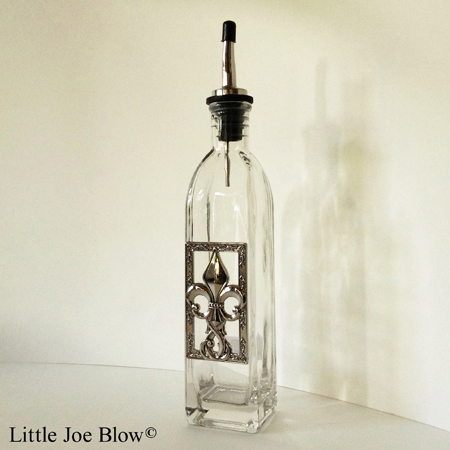 fleur de lis oil bottle by ganz sold by little joe blow photo 1