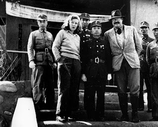 Gellhorn and Ernest Hemingway with General Yu Hanmou, Chongqing, China, 1941