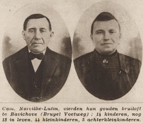Het echtpaar Camille Norcillie-Lutin uit Bavikhove hadden 14 kinderen.